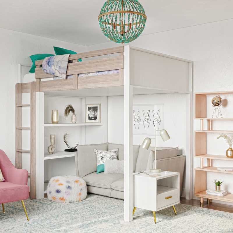 Modern, Preppy Bedroom Design by Havenly Interior Designer Lena