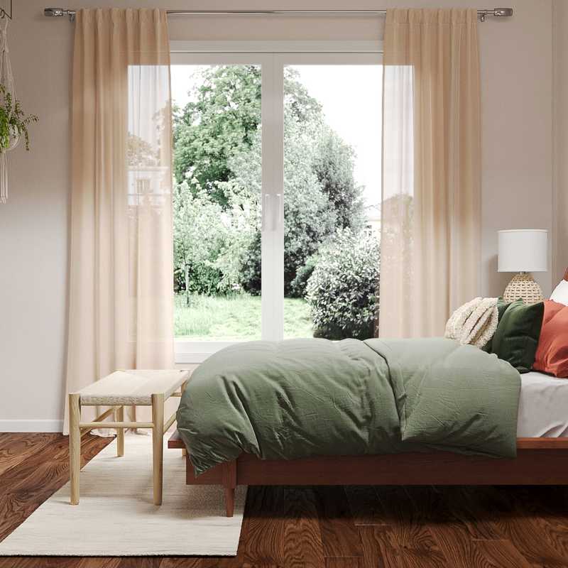 Bohemian, Minimal Bedroom Design by Havenly Interior Designer Dulce