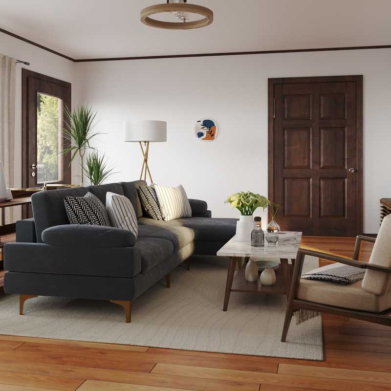 Contemporary, Modern, Industrial, Traditional Living Room Design by Havenly Interior Designer Cinthia