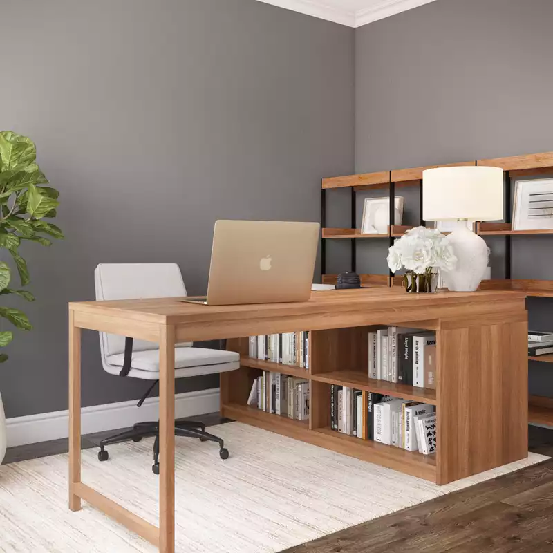 Classic, Bohemian, Coastal, Glam, Scandinavian Office Design by Havenly Interior Designer Barbara