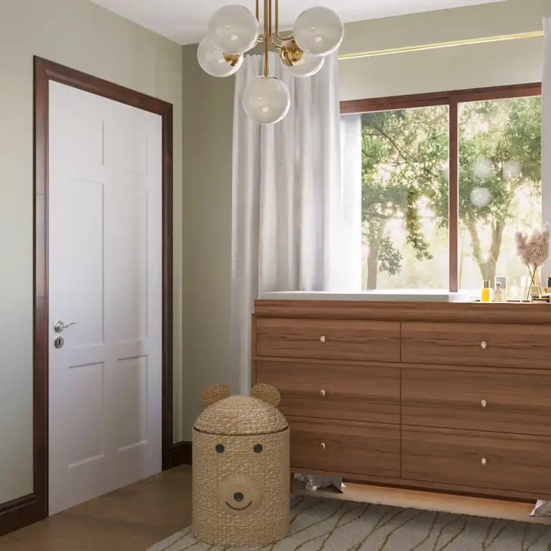 Contemporary, Midcentury Modern Nursery Design by Havenly Interior Designer Samantha