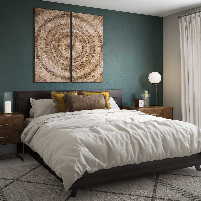 Eclectic, Classic Contemporary Bedroom Design by Havenly Interior Designer Lucia