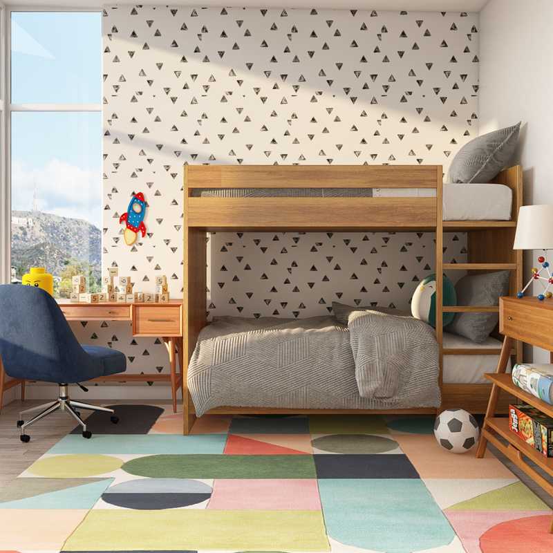 Contemporary, Industrial Bedroom Design by Havenly Interior Designer Regina