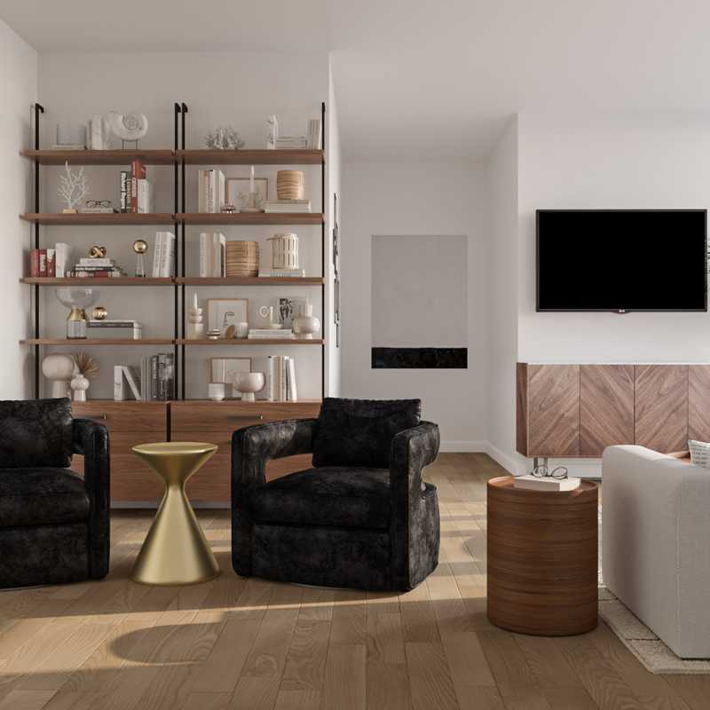 Eclectic Living Room Design by Havenly Interior Designer Julio
