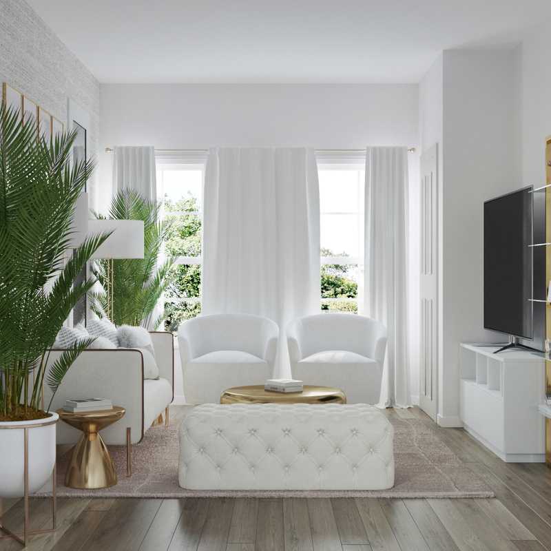 Eclectic Living Room Design by Havenly Interior Designer Julio