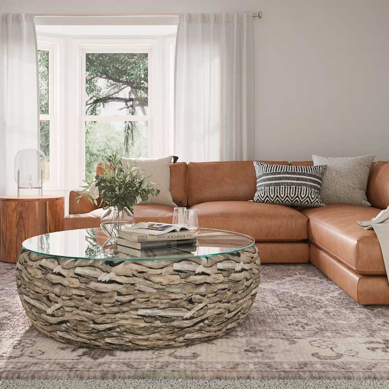 Midcentury Modern Living Room Design by Havenly Interior Designer Shaun