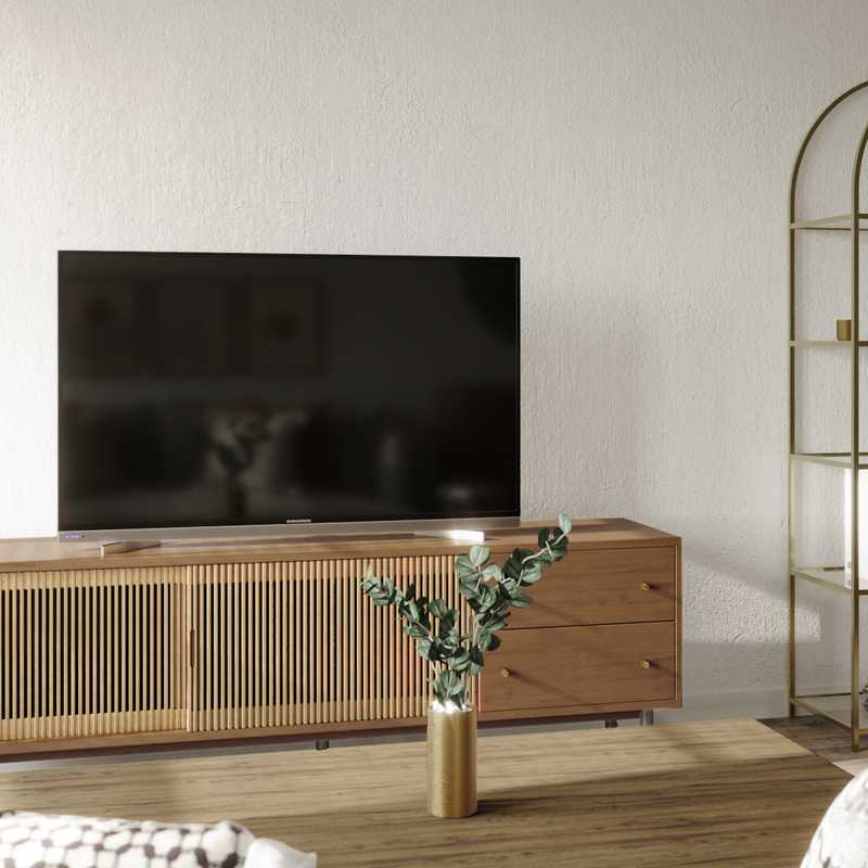 Modern, Eclectic, Glam Living Room Design by Havenly Interior Designer Jacqueline