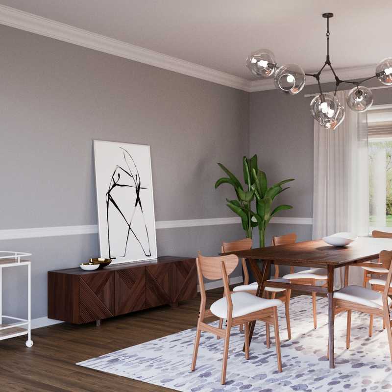 Midcentury Modern, Scandinavian Dining Room Design by Havenly Interior Designer Gonzalo