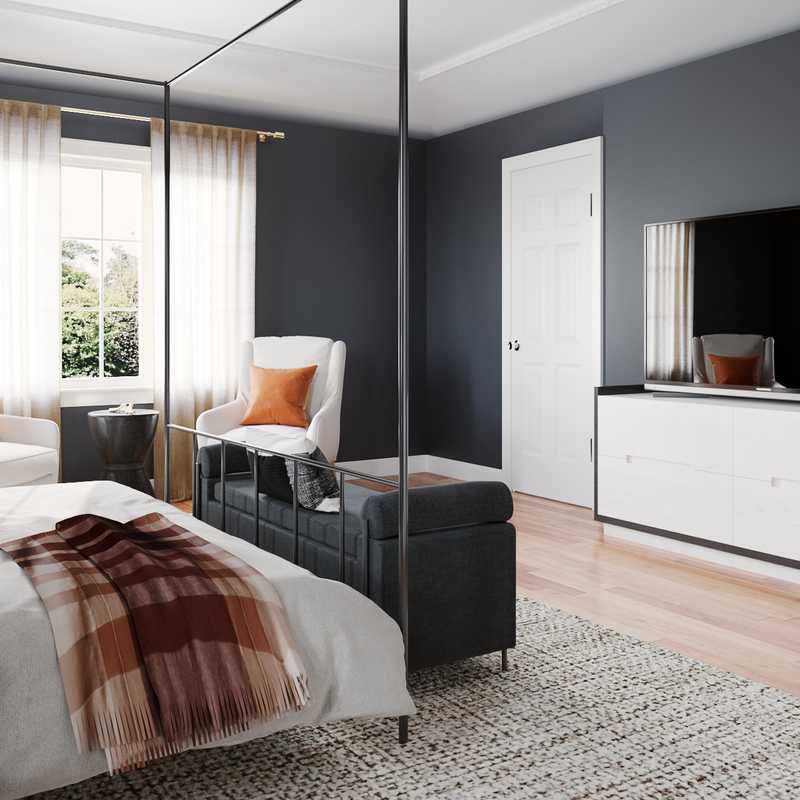 Modern, Midcentury Modern Bedroom Design by Havenly Interior Designer Jovana