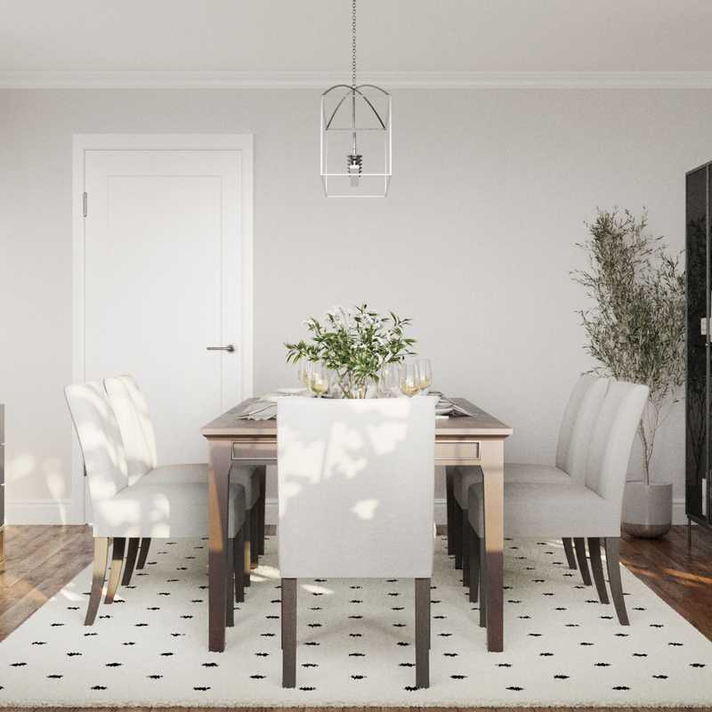 Contemporary, Modern, Glam Dining Room Design by Havenly Interior Designer Cinthia