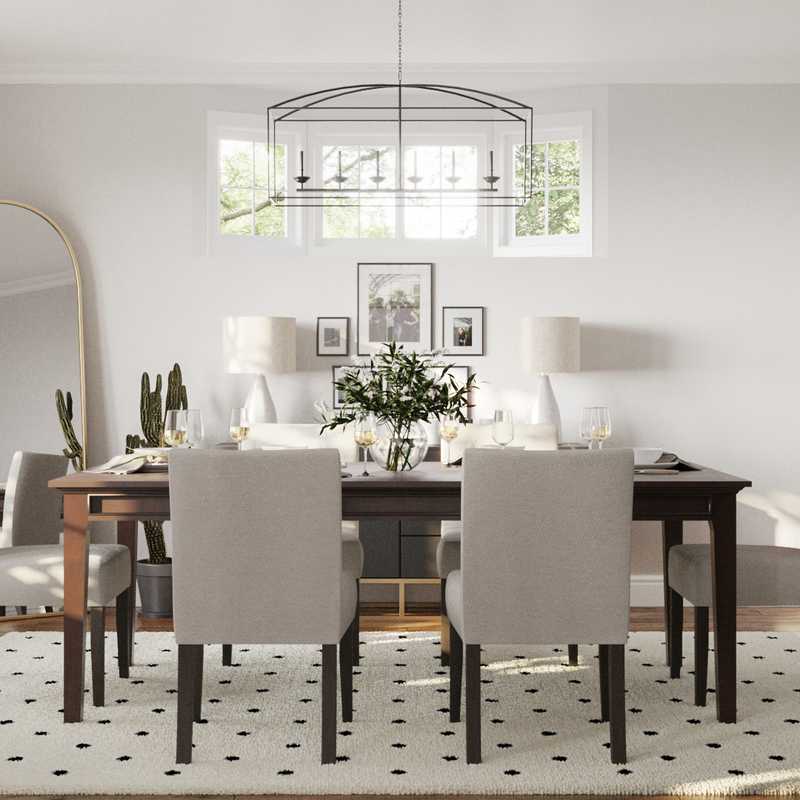 Contemporary, Modern, Glam Dining Room Design by Havenly Interior Designer Cinthia