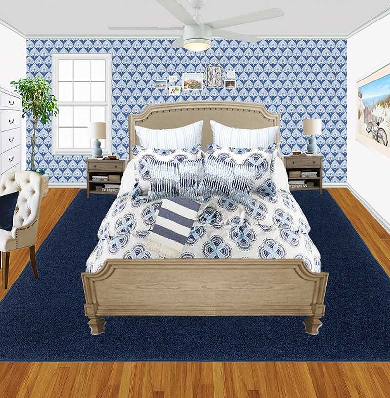 Classic, Coastal, Traditional Bedroom Design by Havenly Interior Designer Daniela