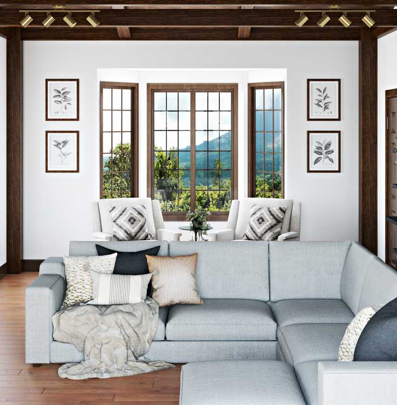 Modern, Transitional Living Room Design by Havenly Interior Designer Nicolle
