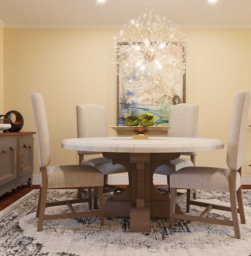 Eclectic, Farmhouse, Rustic Dining Room Design by Havenly Interior Designer Kristine