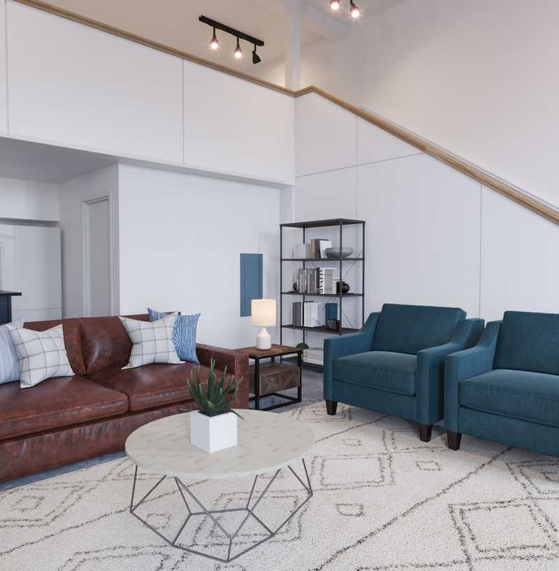 Modern Living Room Design by Havenly Interior Designer Holly