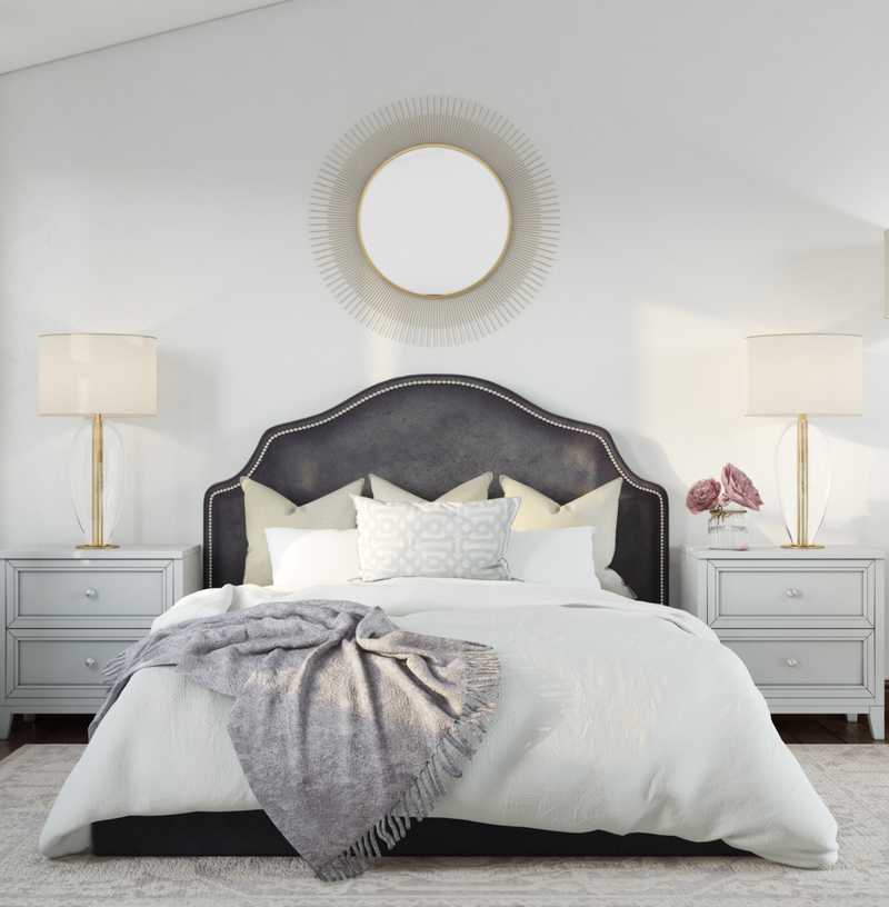 Glam, Transitional Bedroom Design by Havenly Interior Designer Yoseika