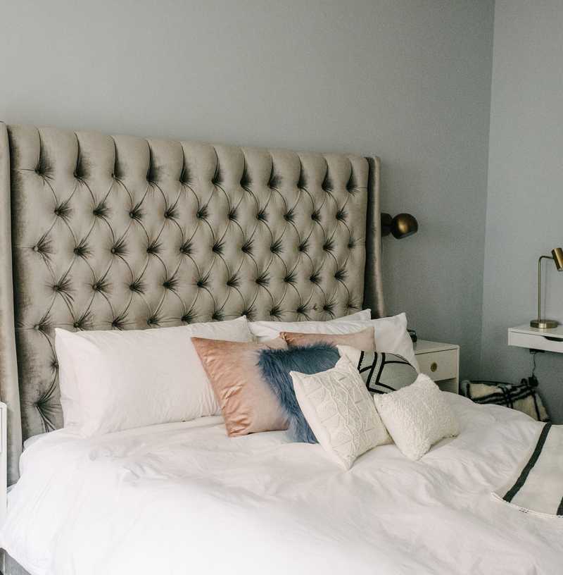 Eclectic, Glam, Global Bedroom Design by Havenly Interior Designer Vivian