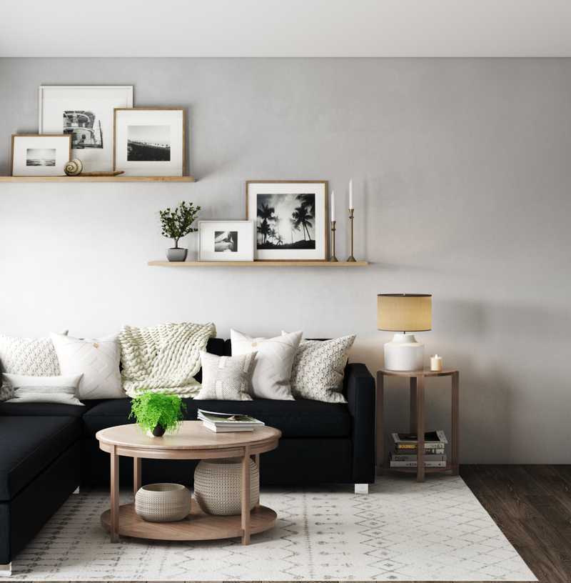 Classic, Coastal, Scandinavian Living Room Design by Havenly Interior Designer Allie
