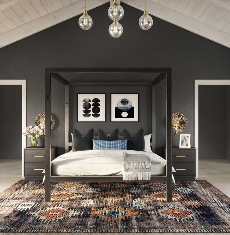 Modern, Bohemian Bedroom Design by Havenly Interior Designer Elyse