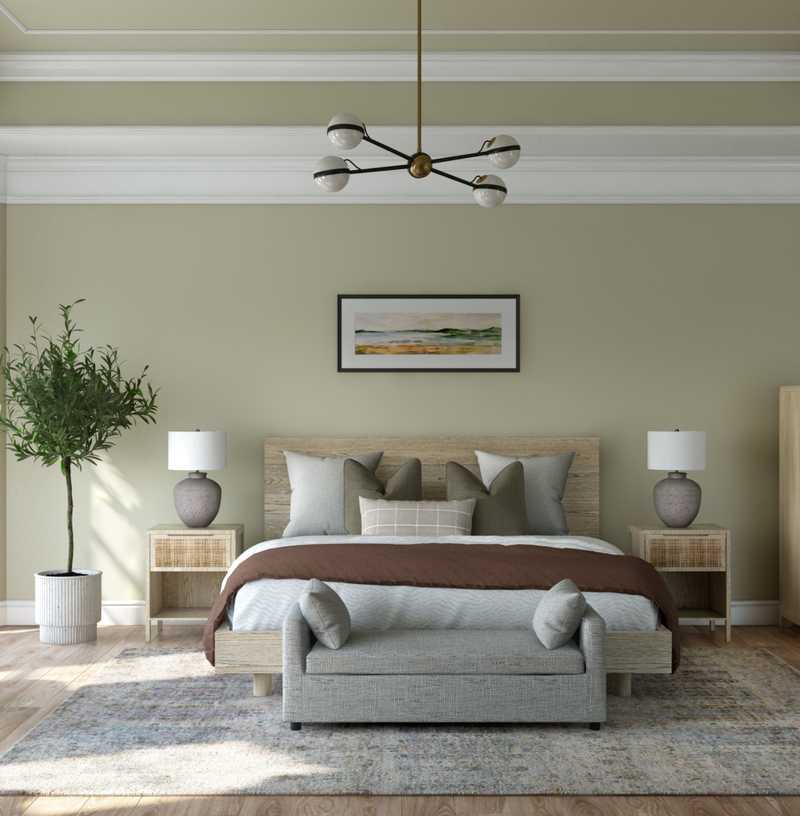 Modern, Coastal, Farmhouse Bedroom Design by Havenly Interior Designer Astrid