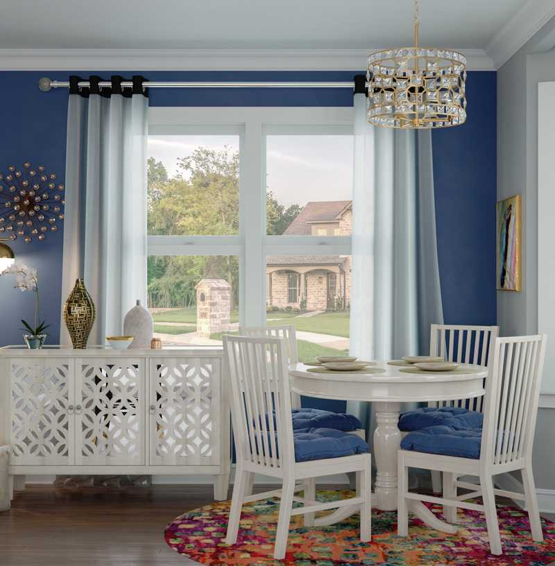 Contemporary, Glam Dining Room Design by Havenly Interior Designer Jasmine