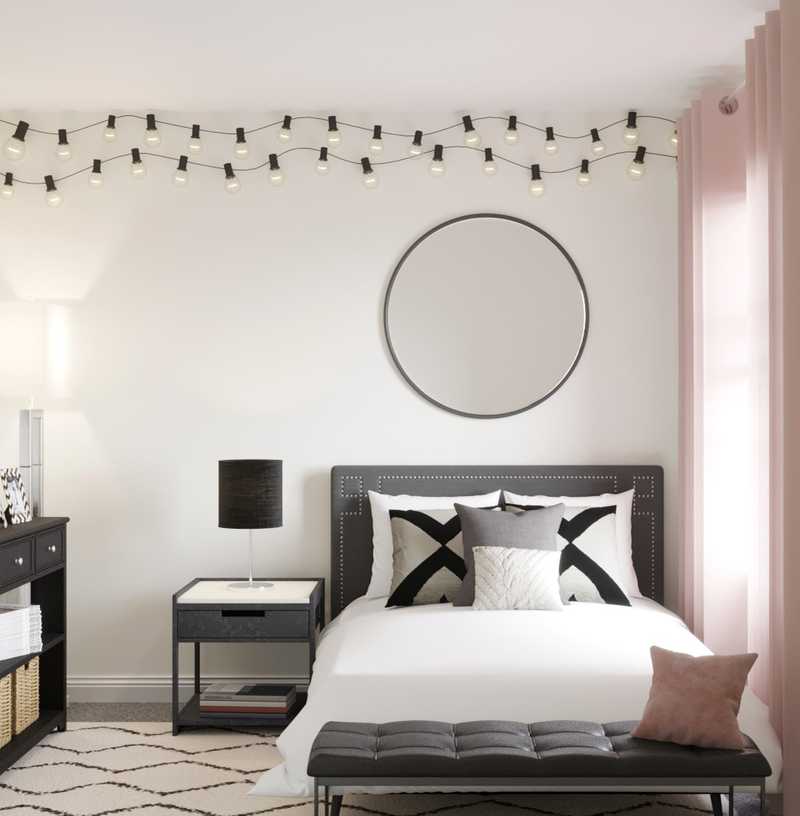 Bohemian, Minimal, Scandinavian Bedroom Design by Havenly Interior Designer Dani
