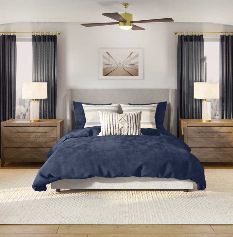 Modern, Classic, Coastal Bedroom Design by Havenly Interior Designer Catherine