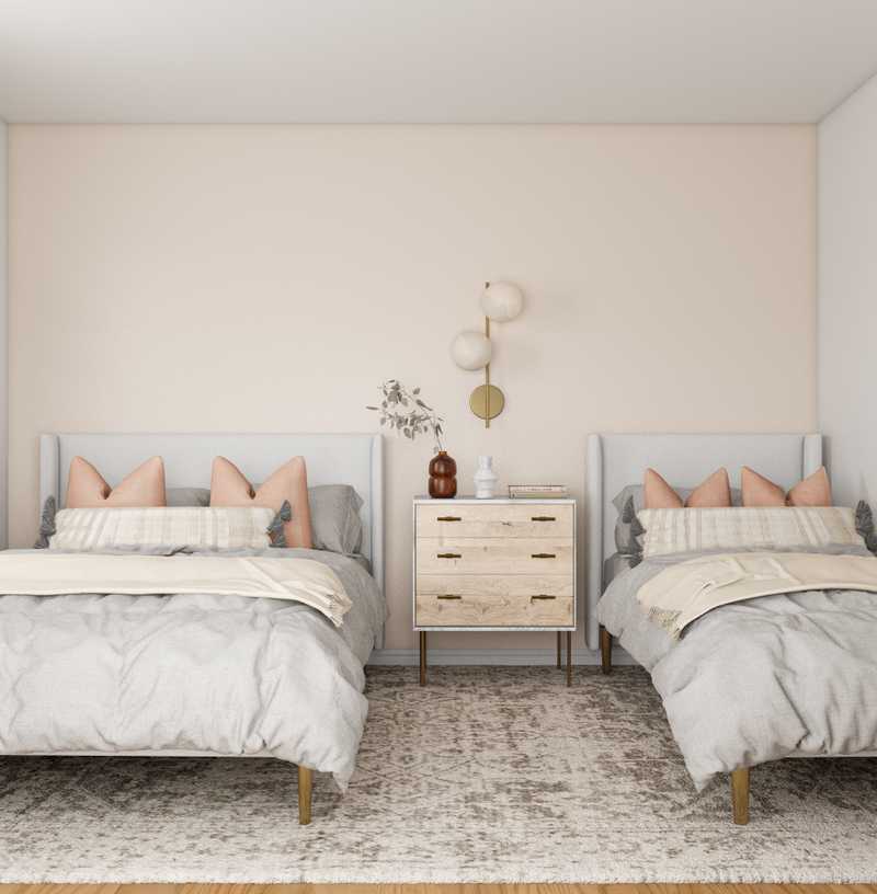 Eclectic, Bohemian, Coastal, Vintage, Minimal Bedroom Design by Havenly Interior Designer Lilly