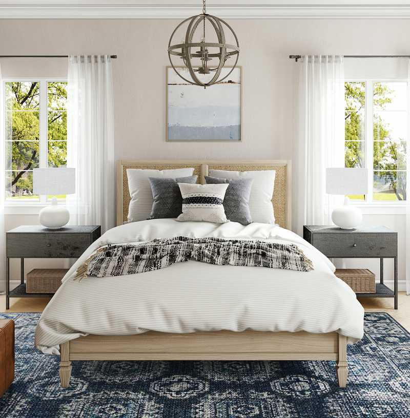 Classic, Coastal, Farmhouse, Transitional Bedroom Design by Havenly Interior Designer Lyndsi