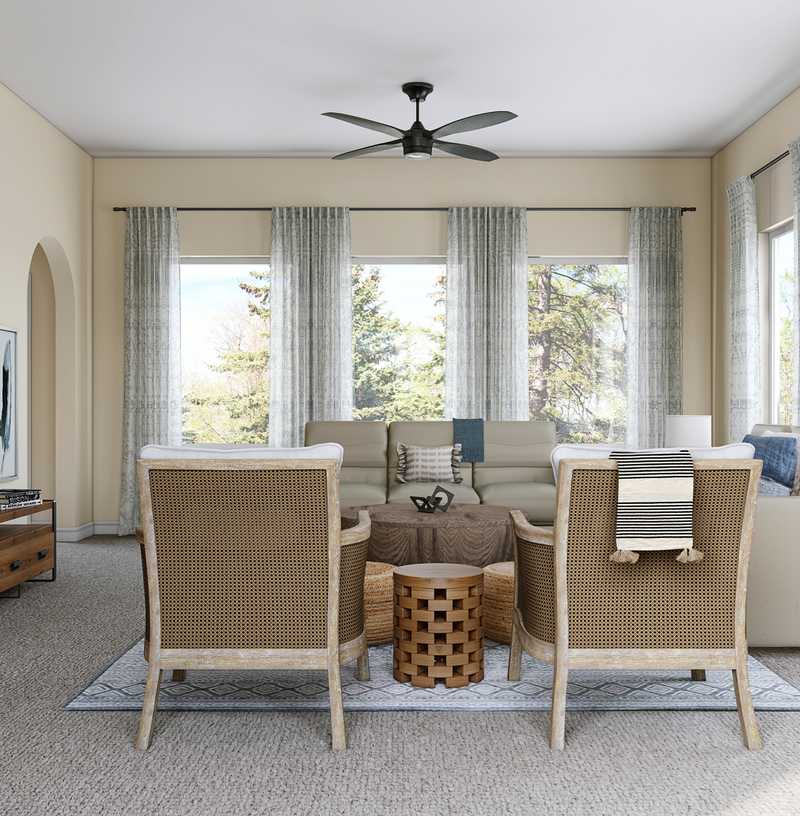 Modern, Classic Living Room Design by Havenly Interior Designer Jessie