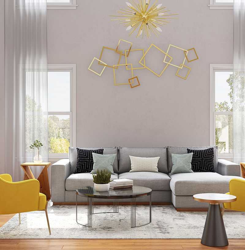 Modern Living Room Design by Havenly Interior Designer Abi