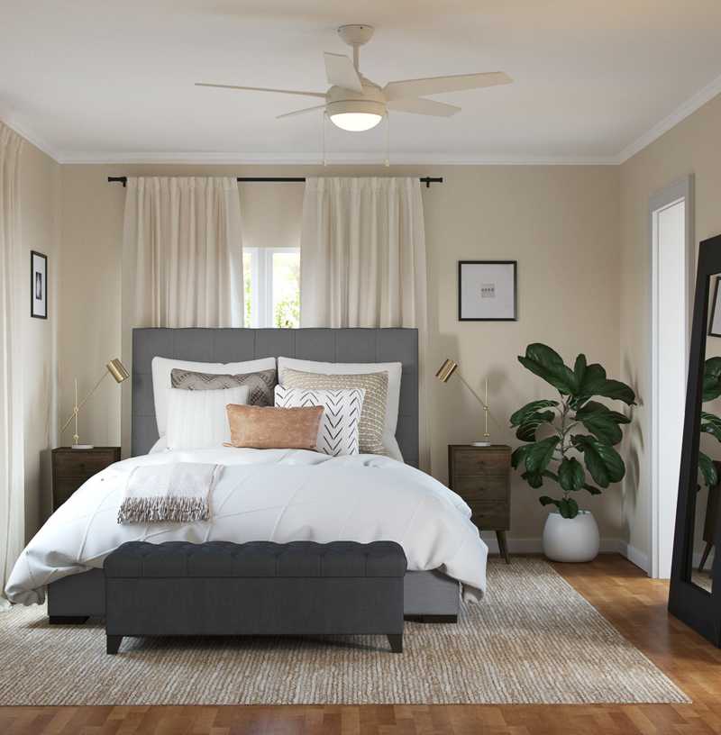 Glam, Transitional Bedroom Design by Havenly Interior Designer Amy