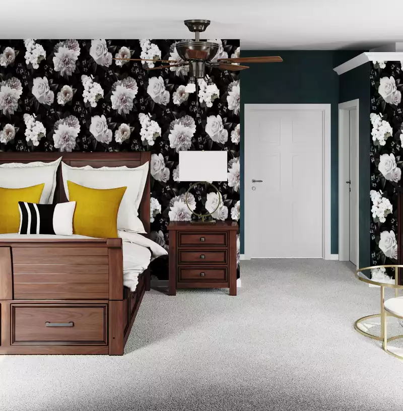 Glam, Transitional Bedroom Design by Havenly Interior Designer Mizuki