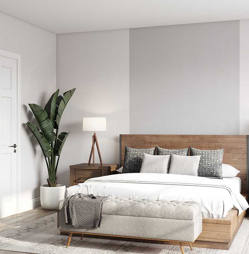 Industrial, Midcentury Modern, Minimal Bedroom Design by Havenly Interior Designer Olivia