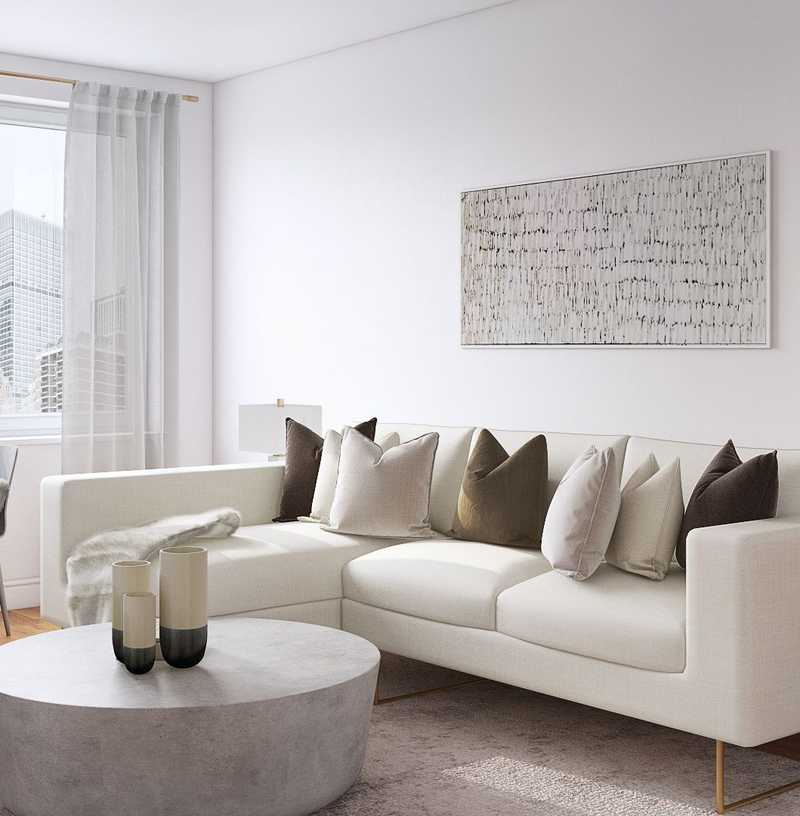 Glam Living Room Design by Havenly Interior Designer Sarah