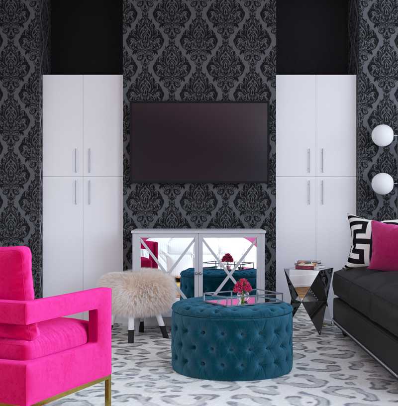 Modern, Glam Living Room Design by Havenly Interior Designer Marie