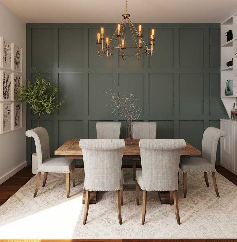 Farmhouse Dining Room Design by Havenly Interior Designer Katie