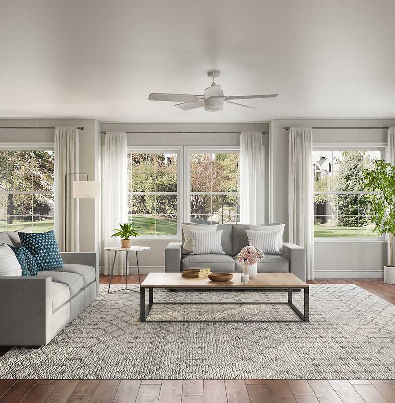 Eclectic Living Room Design by Havenly Interior Designer Nichole