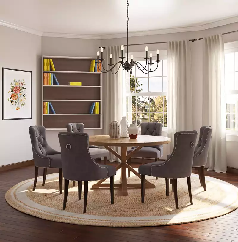 Contemporary, Modern, Midcentury Modern Dining Room Design by Havenly Interior Designer Michelle