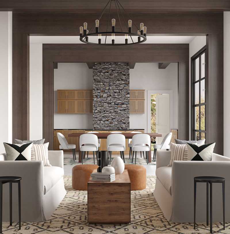 Midcentury Modern, Minimal, Scandinavian Living Room Design by Havenly Interior Designer Savannah