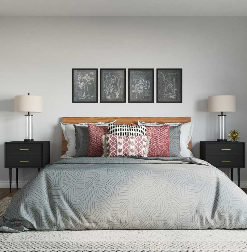 Modern, Bohemian, Industrial Bedroom Design by Havenly Interior Designer Jennifer