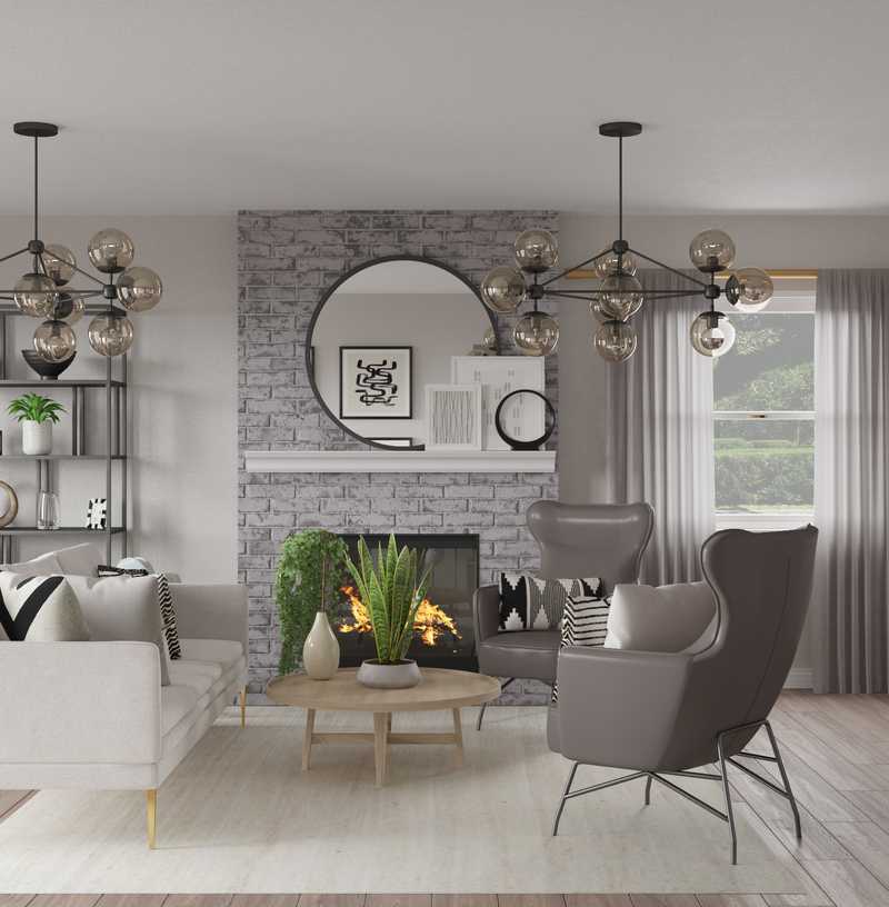 Scandinavian Living Room Design by Havenly Interior Designer Alicia
