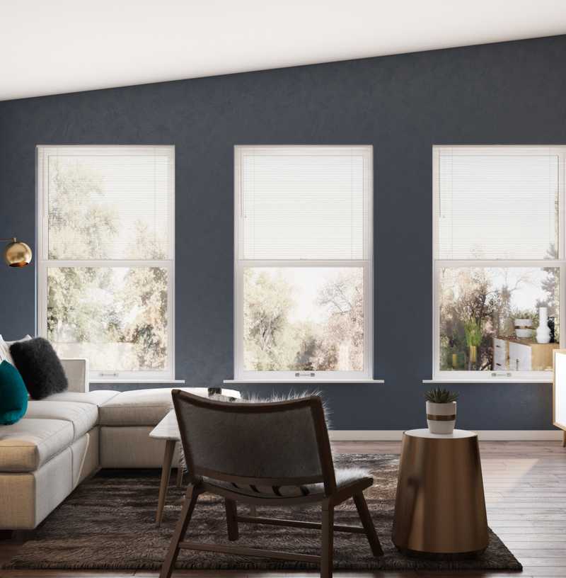 Bohemian, Glam Living Room Design by Havenly Interior Designer Sarah