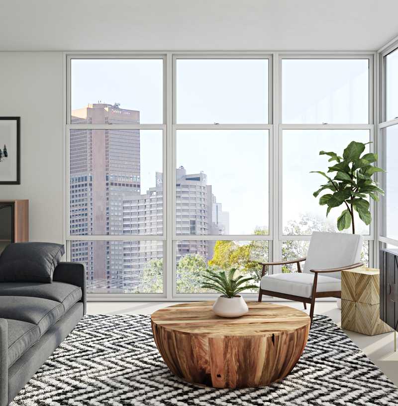 Modern, Scandinavian Living Room Design by Havenly Interior Designer Sarah