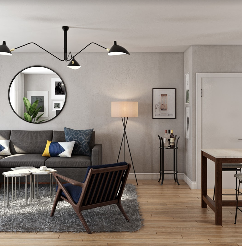 Transitional, Scandinavian Living Room Design by Havenly Interior Designer Patricia