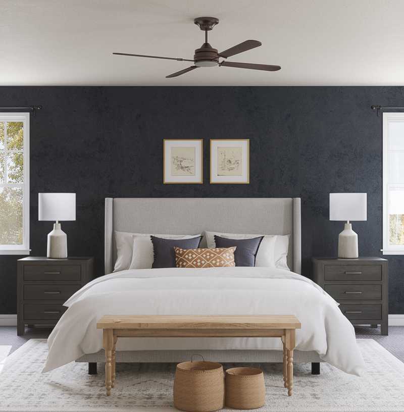 Modern, Farmhouse Bedroom Design by Havenly Interior Designer Astrid