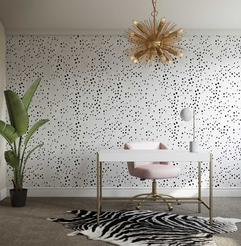 Glam Office Design by Havenly Interior Designer Chelsea