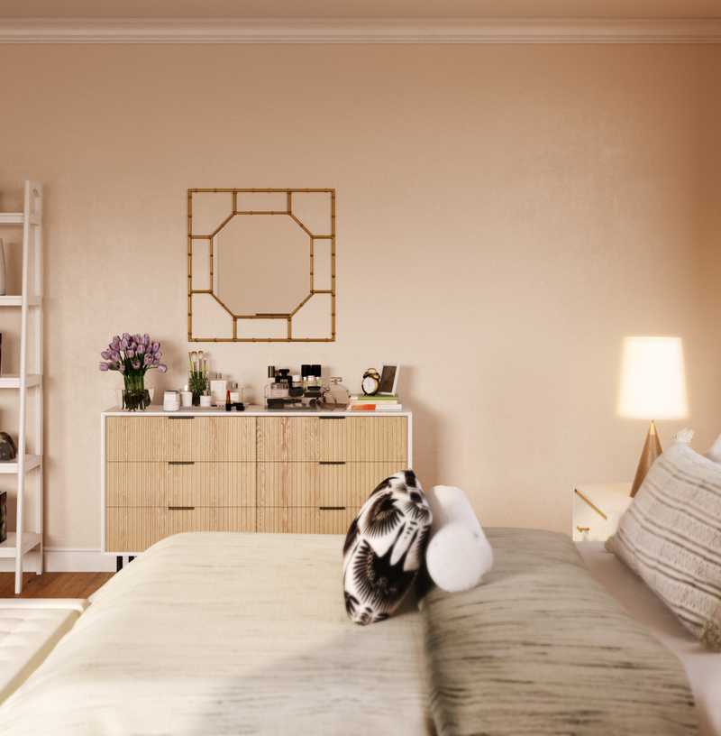 Bohemian, Coastal, Global Bedroom Design by Havenly Interior Designer Isabella