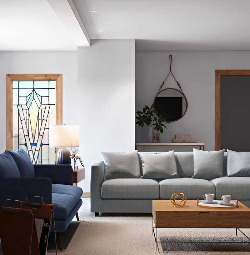 Modern, Eclectic Living Room Design by Havenly Interior Designer Yoseika