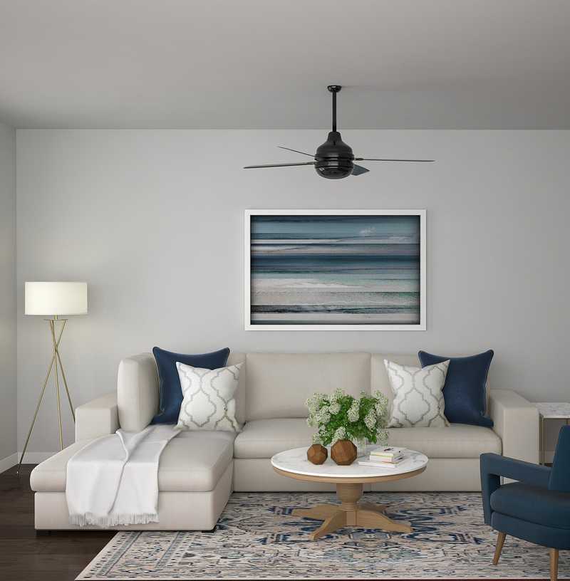 Contemporary Living Room Design by Havenly Interior Designer Tatiana